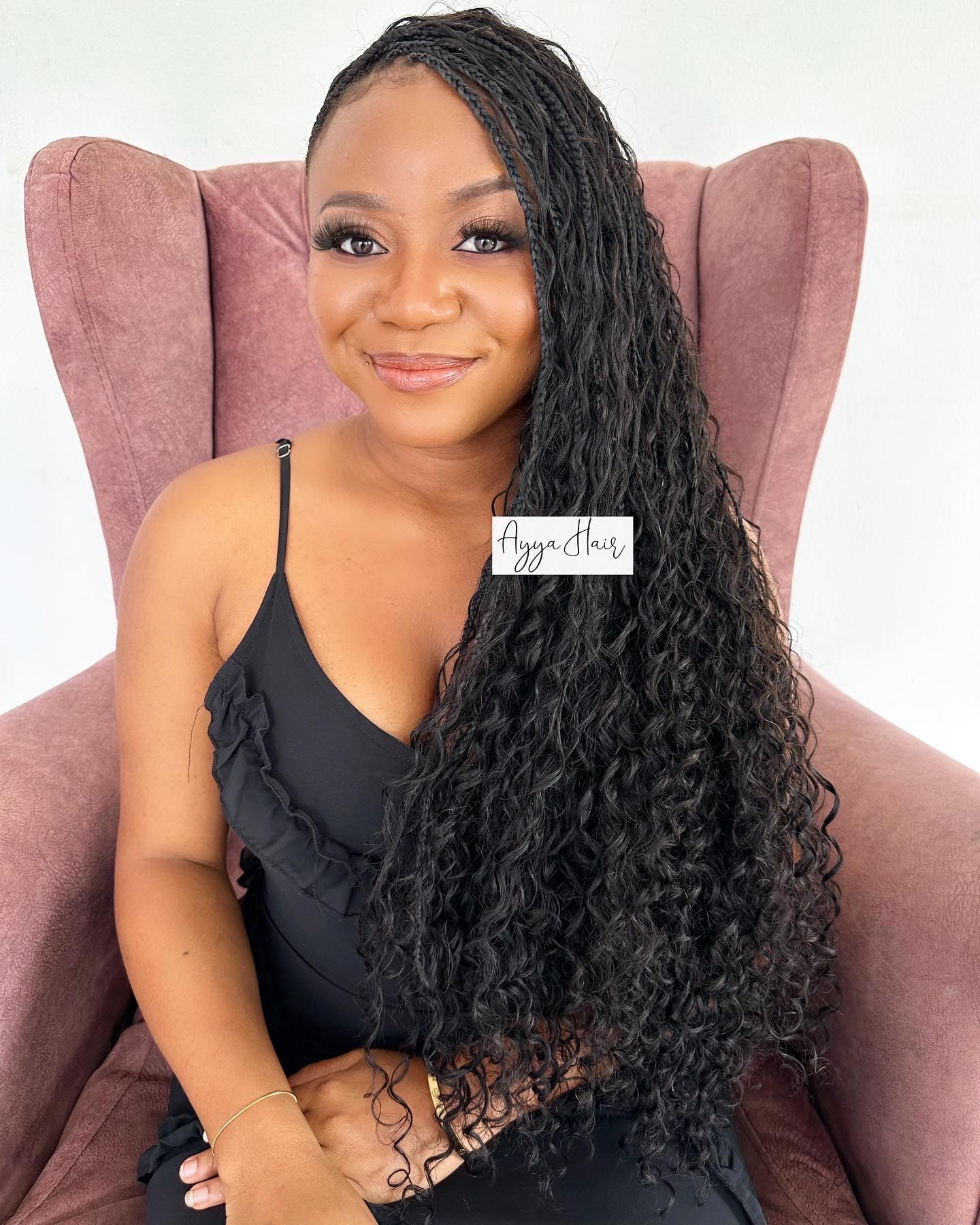 Boho Beach Wave Human Braiding Hair – Black
