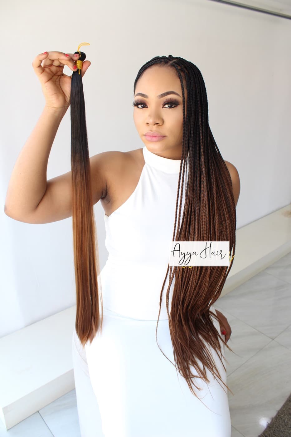 Bone Straight Braid Extension – Cinnamon Ombré