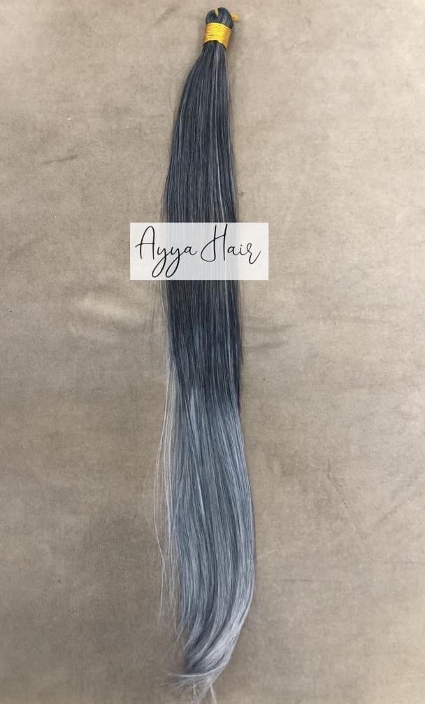 Deep Wave Braid Extension – Grey Ombré