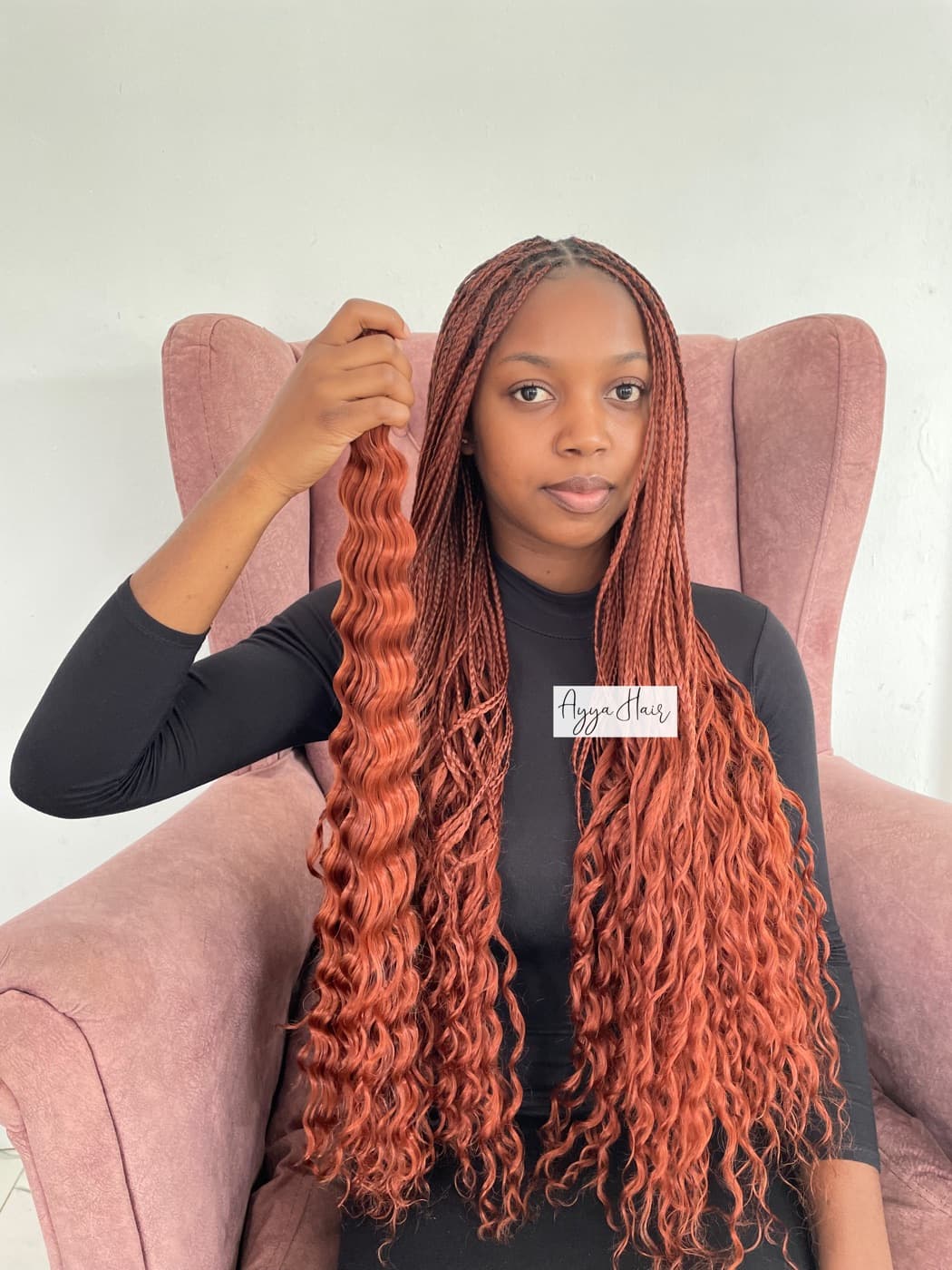 Deep Wave Braid Extension – Ginger Ruby